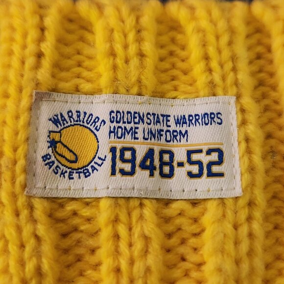 Golden State Warriors Beanie New Era Hat Retro Logo Knit Winter Cap NBA The City - Picture 4 of 8